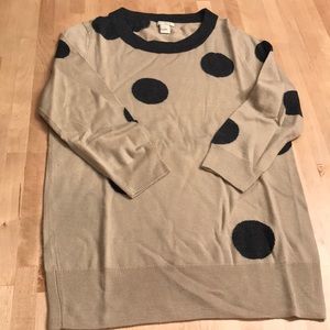 Jcrew tan and gray sweater